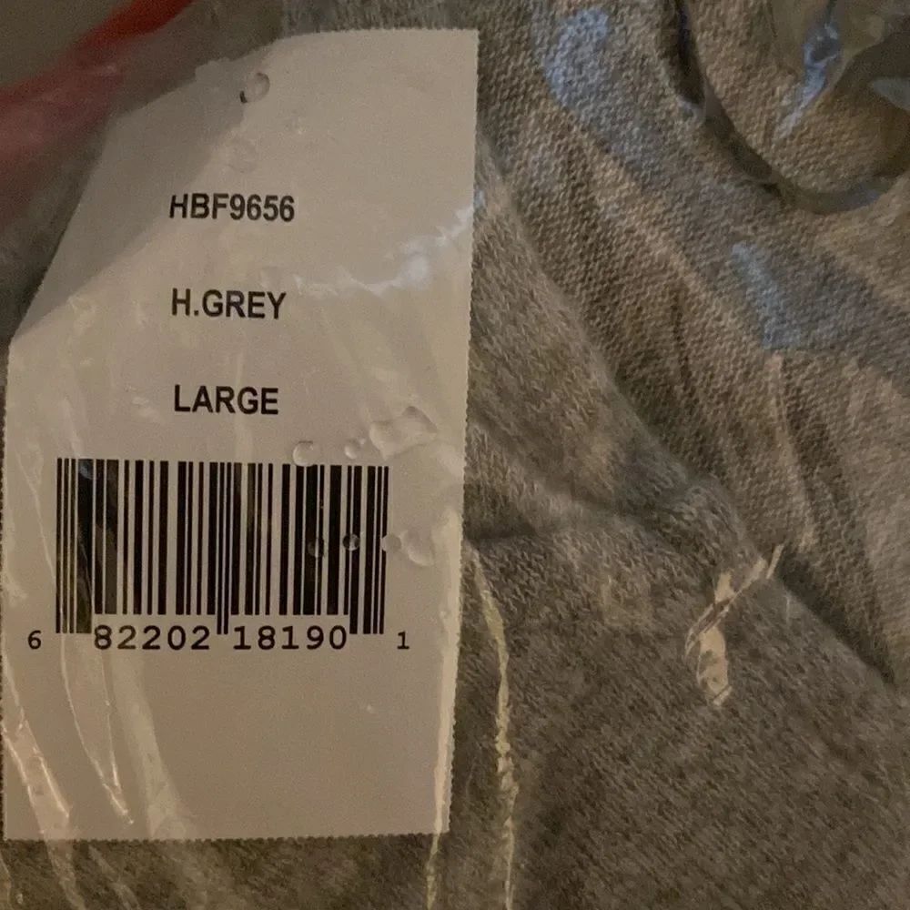 NWT Hooded Pullover Drawstring Waist Size L Gray - Picture 4 of 4